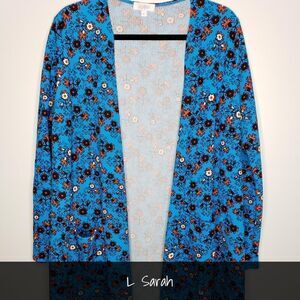 LuLaRoe Sarah Large Floral Blue NEW